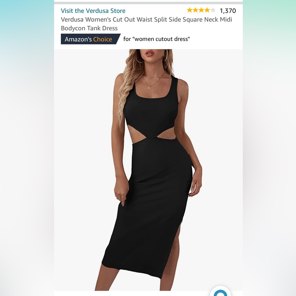 Black maxi cutout dress